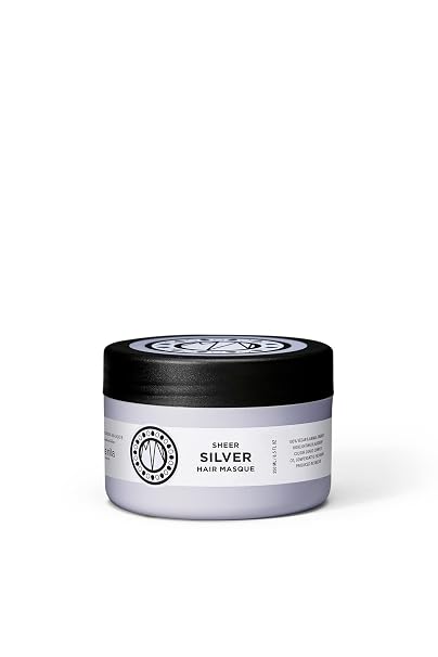 Maria Nila Sheer Silver Hair Mask Neutralizes Brassy Tones 8.5 Fl Oz