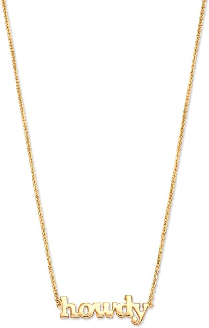 Kendra Scott Howdy Pendant Necklace in 18k Gold Vermeil, Demi-Fine Jewelry for Women