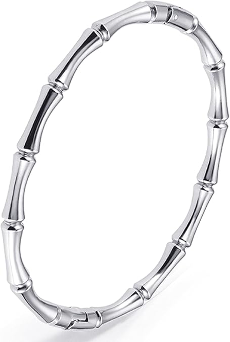 Stainless Steel Bamboo Design Bracelet Titanium Steel Bangle