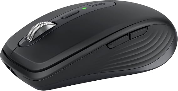 Logitech MX Anywhere 3S Compact Wireless Mouse Fast Scrolling - Graphite