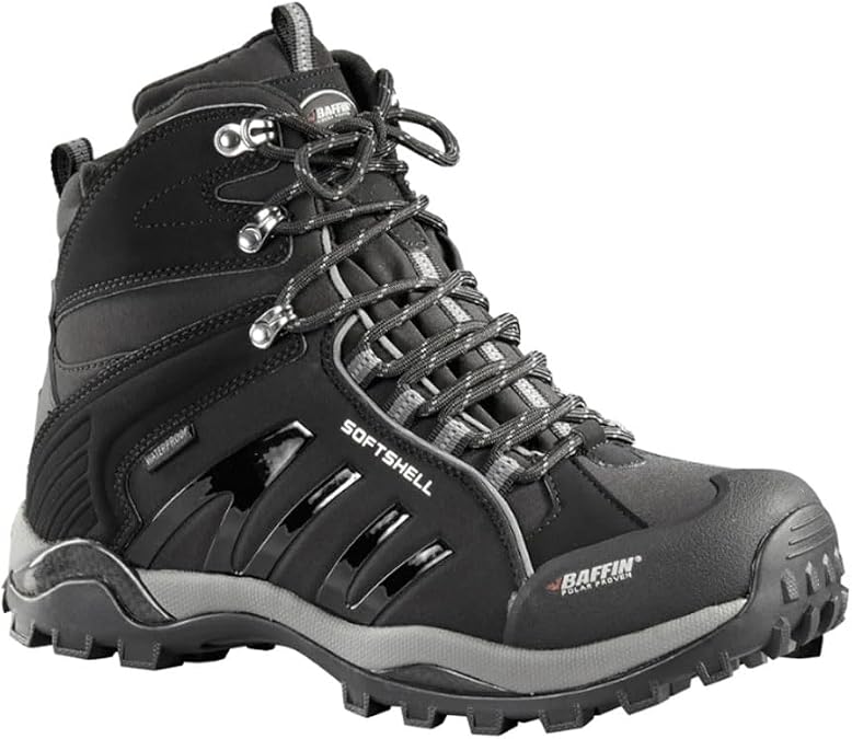 Baffin メンズ ZONE 高性能軽量断熱防水防寒スノーウィンターブーツ スノーシュー&ハイキング用, ブラック, 11