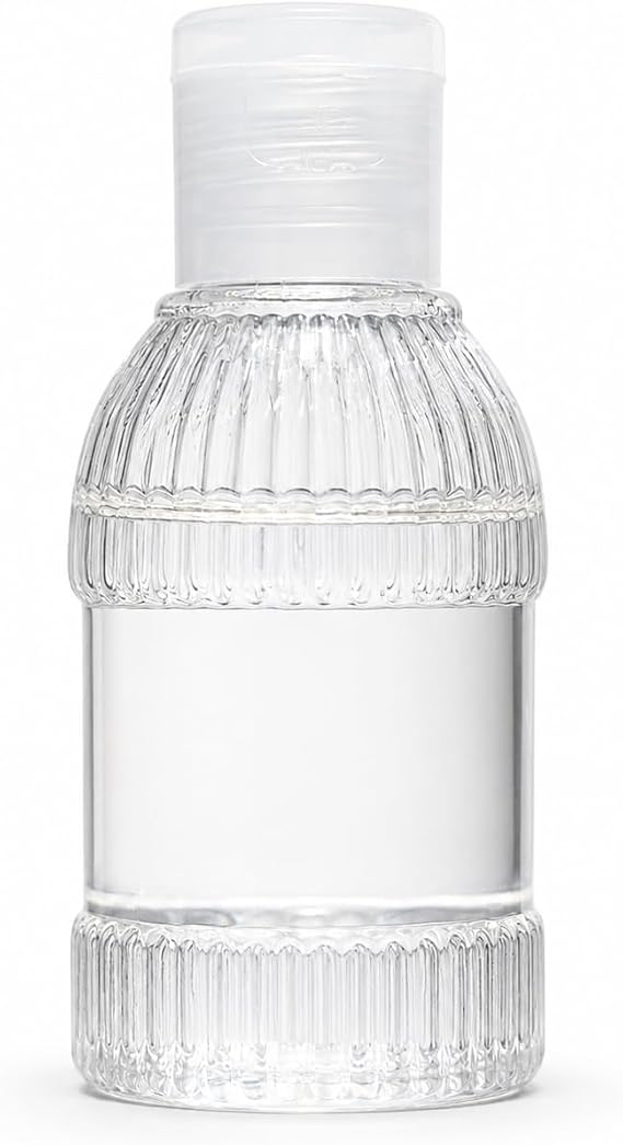 50 Adet 50 ML Boş Plastik Şişe YM23 Şeffaf Kapak