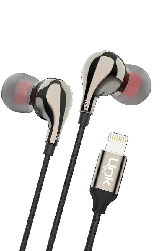LinkTech E82 Lightning Stereo Kulak İçi Kablolu Kulaklık Siyah