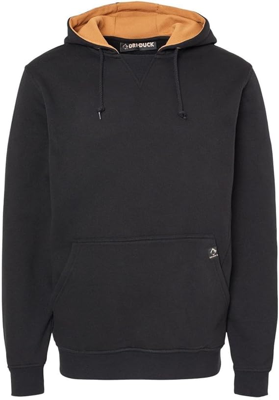 DRI DUCK Woodland Men's Heavyweight Hoodie, X-Large, Black