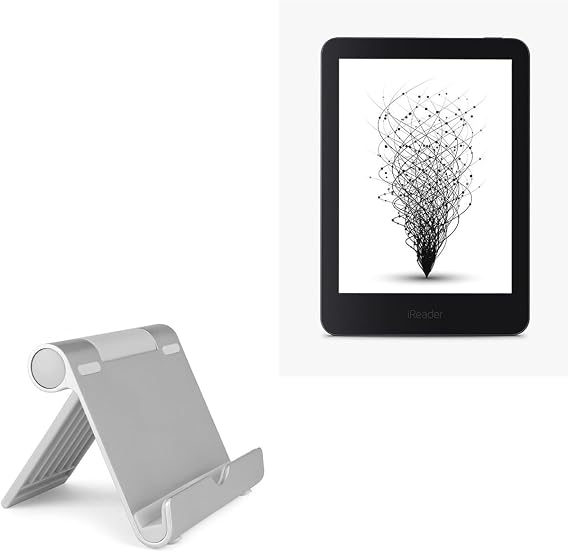 BoxWave Stand and Mount Compatible with Xiaomi iReader T6 - VersaView Aluminum Stand, Portable, Multi Angle Viewing Sturdy