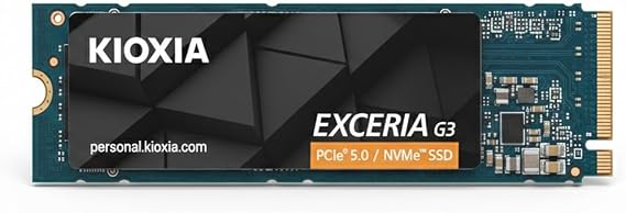KIOXIA Exceria G3 1TB NVMe SSD - PCIe 5.0 Gen5 x4 | Fast Internal Solid State Drive | High-Speed Gaming & PC Upgrade
