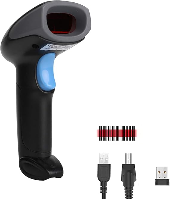 Wireless 1D Barcode Scanner CCD Red Light Technology Handheld Barcode Reader Support Screen scan,Bar Code Scanner Economical