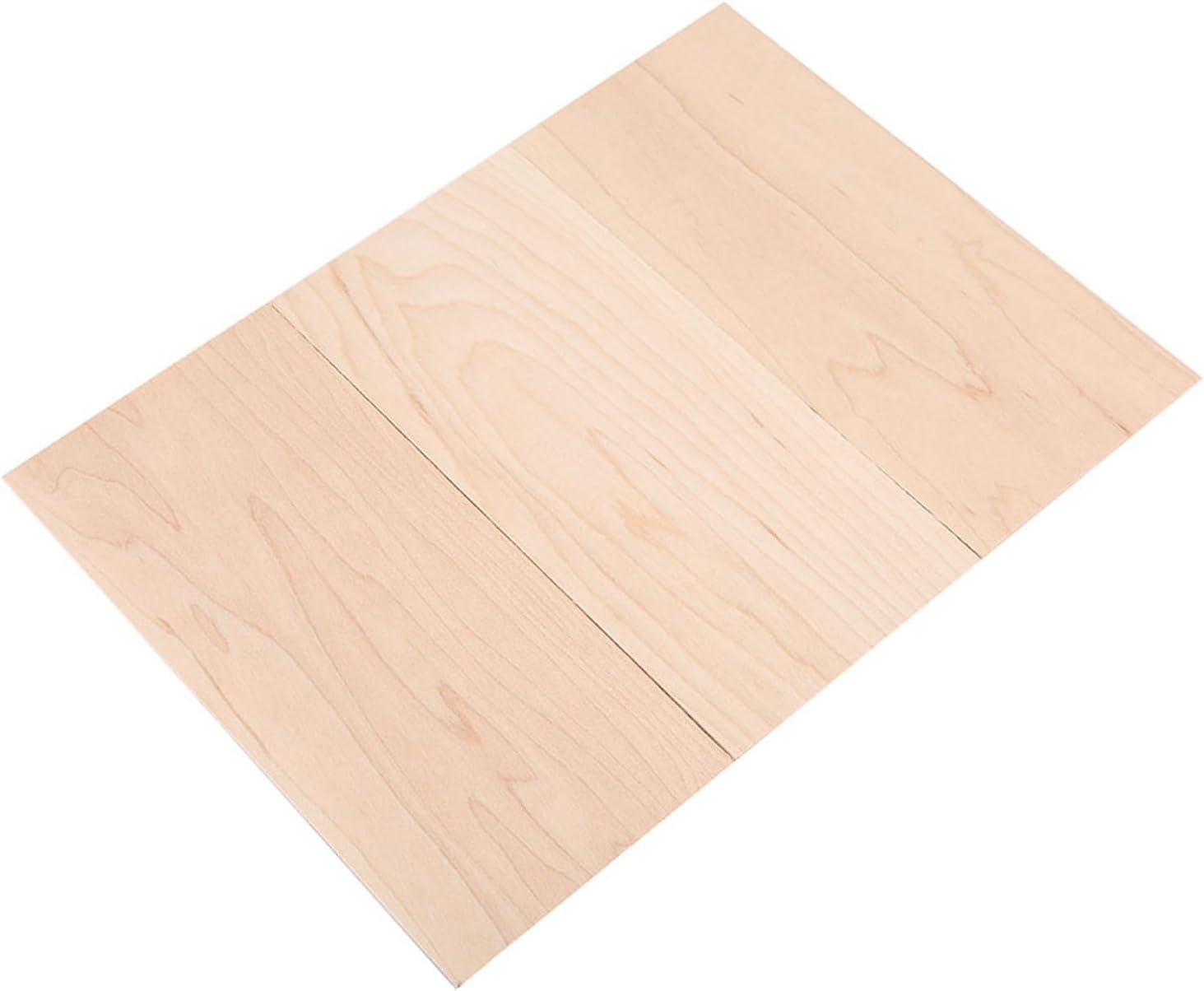 Premium Maple Wood Guitar Head Veneer Plate Set 3-Pack for Luthiers DIY Projects Durable and Stable Guitar Headplate Replacement Accessories for Folk and Classic