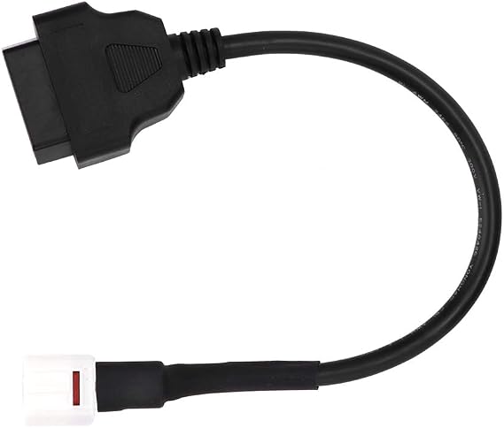 Motorcycle Diagnostic Cable,4 Pin to OBD2 Fault Code Reader Motorcycle Scanner Diagnostic Cable OBD2 Scanner Cable Fit for
