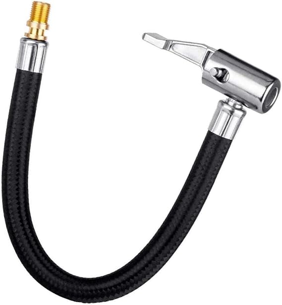 Durable 23cm Tyre Inflator Hose Adapter Valve for Cars Bicycles and Motorcycles Easy-toPump