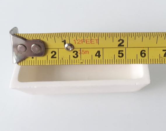 OTOOLWORLD 99.3% Alumina Crucible Al2O3 Assay Crucible for Lab Laboratory Industry (60x30x15MM)