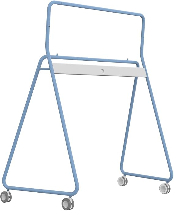 Vibe Portable Stand for 55" Smart Whiteboard, 4 Lockable Wheels (Blue)