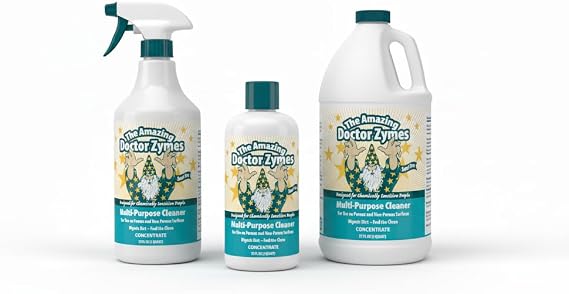 Multi-Purpose Cleaner All Purpose Enzyme Based Cleaner & Natural Disinfectant Spray Non-Toxic, Chemical-Free, Scent Free, Child & Pet Safe House Cleaner For People With Chemical Sensitivities