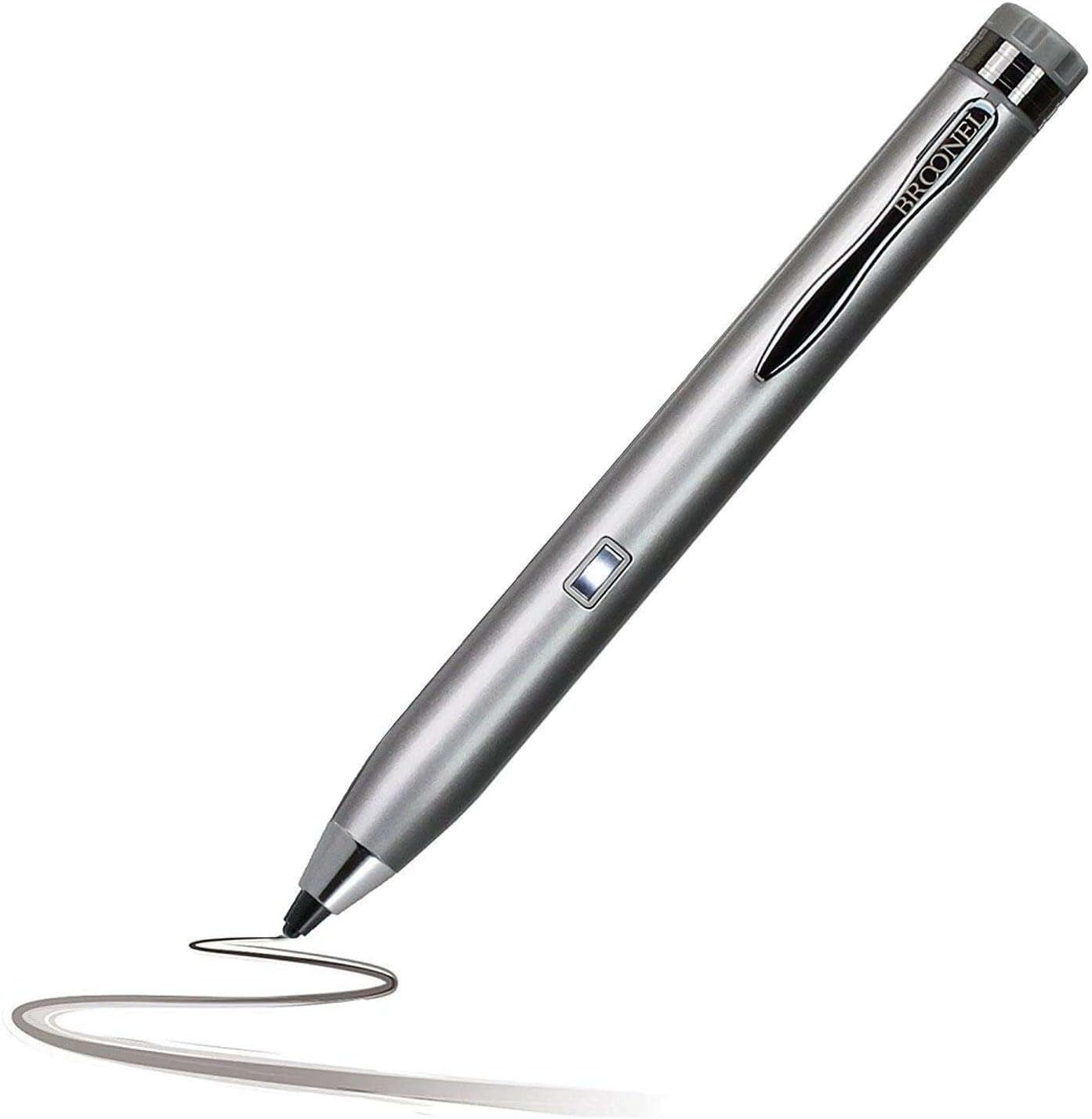 Silver Fine Point Digital Active Stylus Pen - Compatible with Huawei MediaPad T3 10 inch Tablet