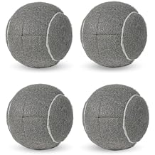LITIAN 4 Pack Pre-Cut Tennis Balls for Walkers Heavy Duty Glide Balls with Felt Pads for Walkers & Furniture Legs, Floor Protection, Tennis-Themed Party Decor