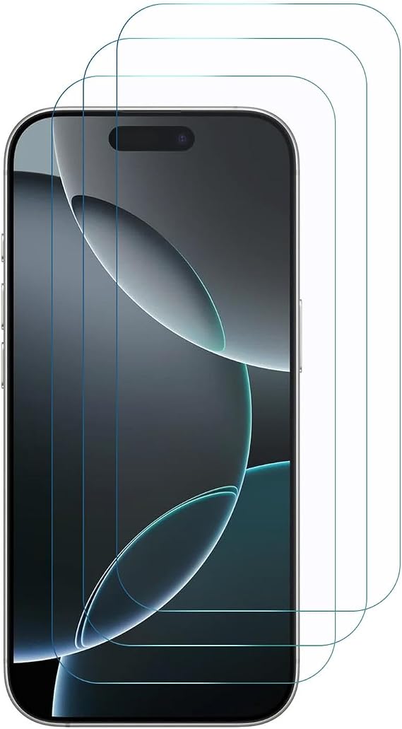 Microsonic Apple iPhone 17 Pro Screen Protector Nano Glass Glass Screen Protector (3` Package) [Screen Protector Compatible with iPhone 17 Pro - Transparent]