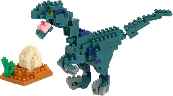 nanoblock - Dinosaurs - Velociraptor, Collection Series Building Kit, Small