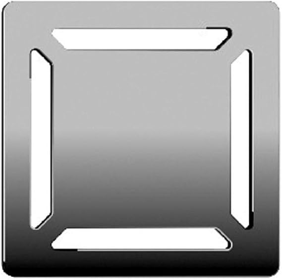 VitrA V-Flow Kare 5606974 Duş Kanalı, Yandan Çıkışlı, 10x10 cm, DK 100 Kapak, Parlak Krom [Enerji Sınıfı A]