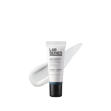 Lab Series Men's Daily Rescue Energizing Eye Treatment - Under Eye Cream Moisturizer with Ginseng & Caffeine - Energizes and Hydrates - Skin Care for Men, 0.5 Fl Oz