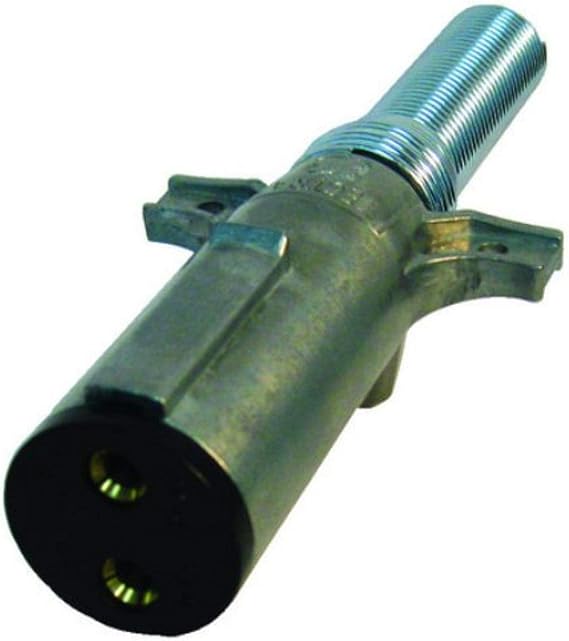 Tectran 670-27SG Vertical Dual Pole Plug (Socket Tarp Systems Connector, Vertical plug assembly with spring guard Crimp Termination)