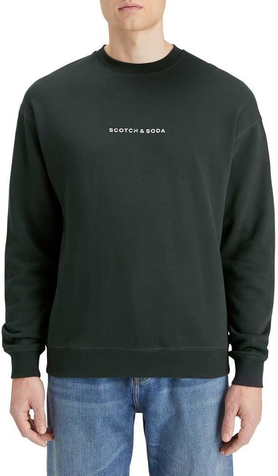 Scotch & Soda mens Core - Logo Front Chest Sweatshirt
