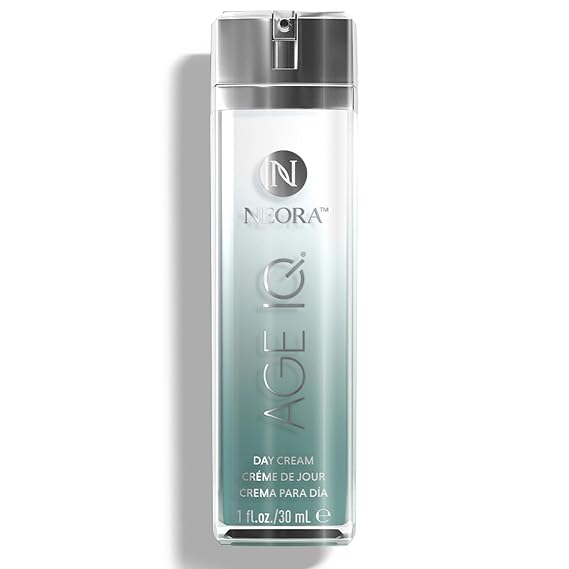 NEORA - Age IQ Day Cream - 30 ml | Contains Bidens Pilosa, Peptides, Vitamin C, Jojoba, Lightweight Hydration, Daily Face Care, All Skin Types