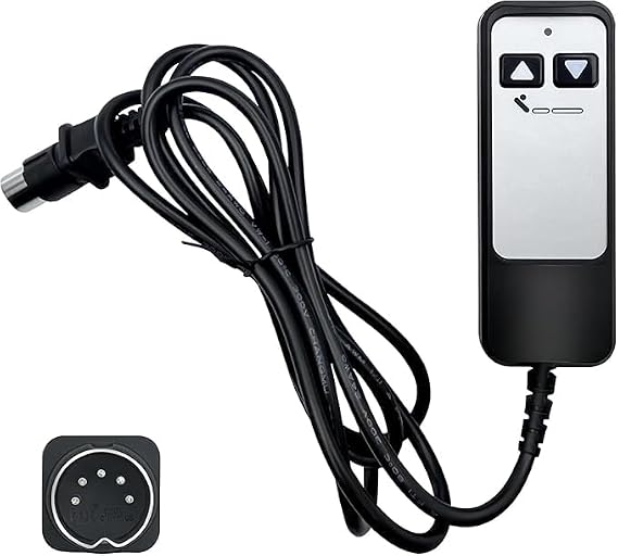 OEM 5 Pin Adjustable Bed Richmat HJH5 Wired Remote Control for Matt. Firm 50 Series&Leggett and Platt Bas-X HC Series Adjustable Bases Adjustable Bed Parts Three Years Free Replacement