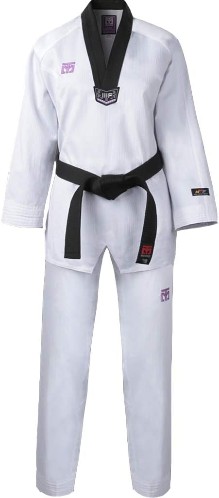 MOOTO Korea Taekwondo 3F Woman Uniform Black V-Neck Female Girl MMA Martial Arts Karate Hapkido Uniforms