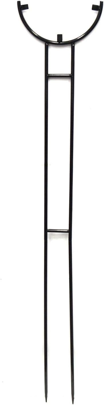 Aanraku Studios 8" Garden Stake - Metal Art Display - Black