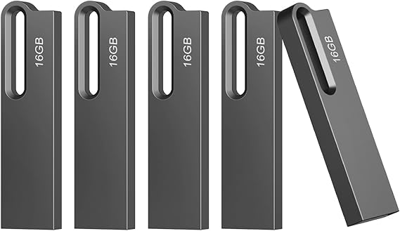USB Stick 16GB 5 Pack USB 3.0 Flash Drives Mini Memory Stick High Speed USB Drive Thumb Drives Waterproof Memory Flash Drive for Computer Laptop