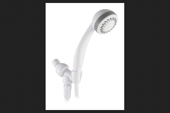 Oakbrook White PVC 3 Settings Handheld Showerhead 1.8 gpm