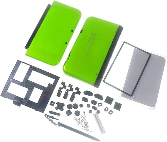 Replacement for Nintendo New 3DS XL Game Console Comlplete Housing Shell Case Cover Full Set (Green)
