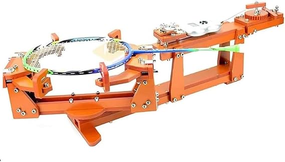 Badminton Racket Stringing Machine, Badminton Racket String Machine,6-Point Fixed 60lb Winch Type Badminton String Machine, for DIY Squash, Tennis or Badminton Rackets