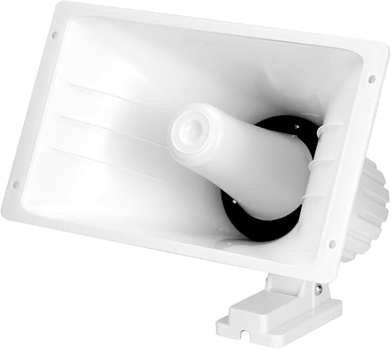 QWORK 50W 8 Ohm PA Horn Speaker Clear Voice Projection for Warehouse, School & Workshop