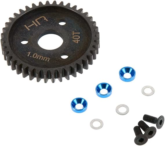 Hot Racing SRVO440 Steel Spur Gear (40T 1.0 Mod)(Blue) - TRA