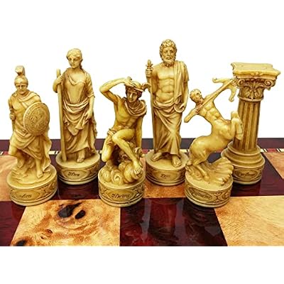 32 Piece Themed Set of Chess Men Pieces - NO Board Greek