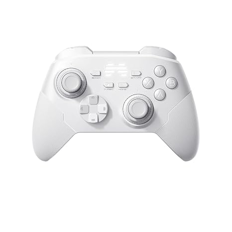 BEITONG KP20D Gaming Controller, Dual-Stage Triggers, TMR Stick, White