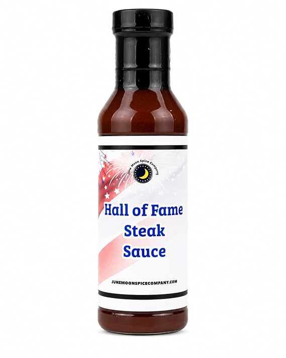 Premium | Hall of Fame Steak Sauce | Steaks, Burgers & Grilling! | Bold steak sauce for steaks, burgers, sandwiches, fries, grilled meats, marinades, dipping, and glazing.
