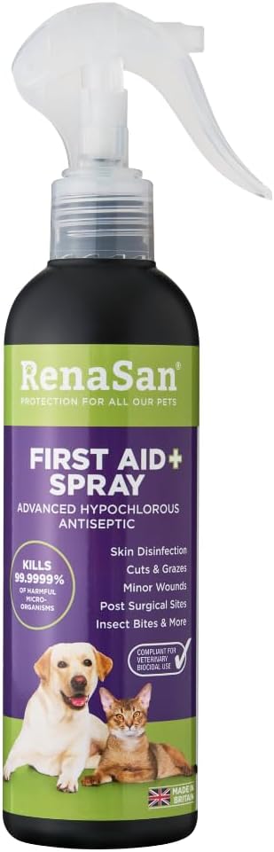 RenaSan First Aid Spray - Disinfection of Minor Wounds, Dogs & Cats - 250ml