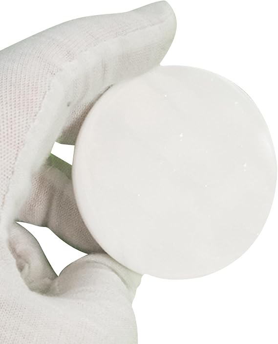 Alumina Ceramic Round Plate Insulating Alumina Ceramic Sheet for Machine Accessories, Diameter 7.5cm, 5Pcs