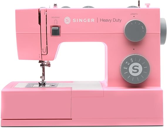 SINGER 4411 (Pink) High Speed Heavy Duty Sewing Machine with Accessories | 11 stitches deliver 69 applications, 50% more power for denim and canvas, metal frame, 4-step buttonhole, 1100 stitches/min