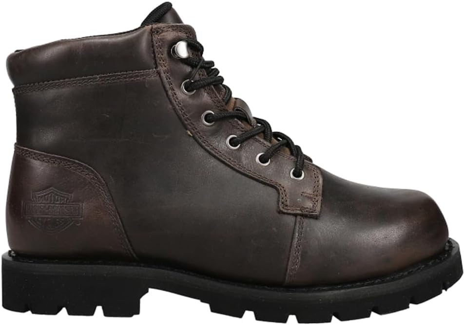 Harley-Davidson Mens Pearson Leather Motorcycle Casual Boots Ankle - Brown
