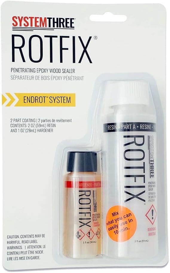 System Three RotFix Penetrating Epoxy Sealer, 3 Ounce Kit