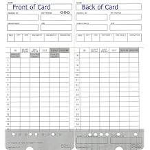 COMPUMATIC (300) Compatible Time Cards for uPunch HN2000, HN2500, HN4000, HN4500 AutoAlign Calculating Clocks, Replaces HNTC2 and UPTC2000