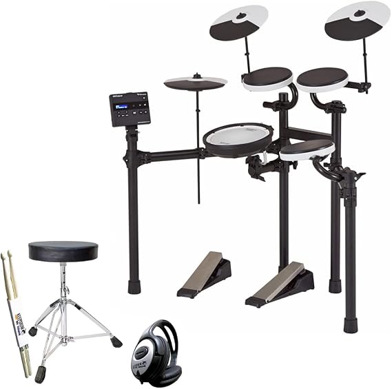 Roland TD-02KV E-Drum Kit with Keepdrum Accessory Set