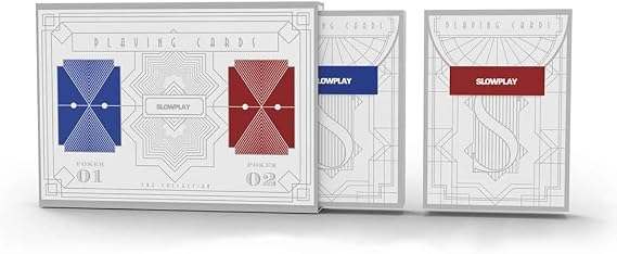 SLOWPLAY Playing Cards Made from 100% Plastic (Gen 2), Double Pack Plastic Poker Cards with Jumbo Index, Superior Durability and Waterproof Premium Playing Cards for Texas Holdem Poker