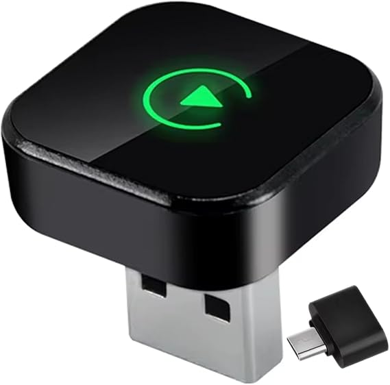 Wireless CarPlay Adapter UK, Android Auto Wireless Adapter Plug&Play Stable