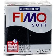 Fimo Soft Polymer Clay 2oz-Black