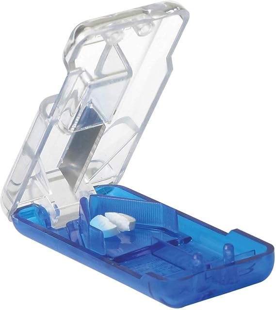 Apex Ultra Pill Cutter and EZY DOSE Pill Cutter with Splitter, Blade Guard, Daily Usage, Cut Pills, Vitamins, Tablets, 1 Count, Colors May Vary