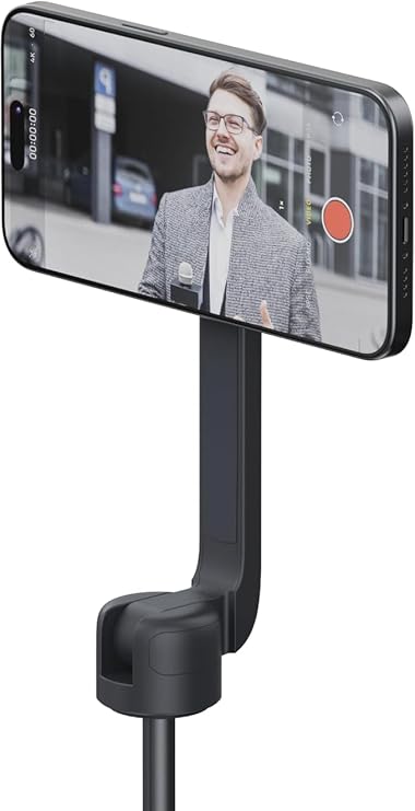 ShiftCam SnapStand Max Manyetik Selfie Çubuğu ve Tripod Kompakt Katlanabilir ve Uzatılabilir Eğim Başlı Bluetooth Uzaktan Kumandalı Midnight
